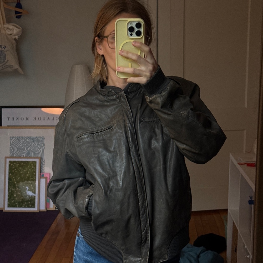 Vintage silton leather jacket